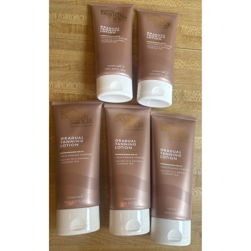 Bondi Sands Gradual Tanning Lotion Skin Firming Complex 5.07 fl oz 5 Pack Bundle
